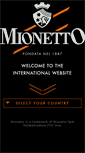 Mobile Screenshot of mionetto.com